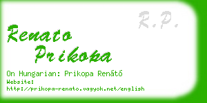 renato prikopa business card